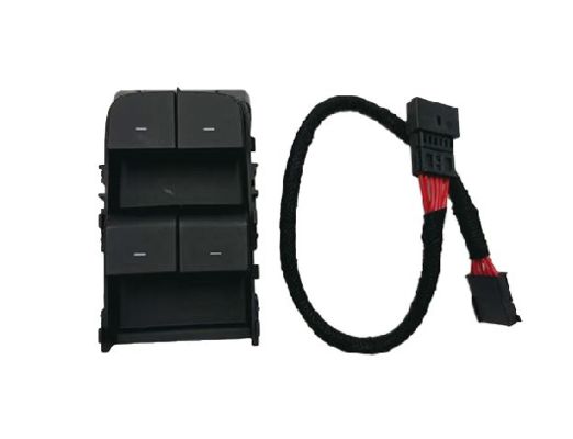 Interruttore alzacristalli lato conducente Tesla nero opaco con cablaggio 1081037-02-G