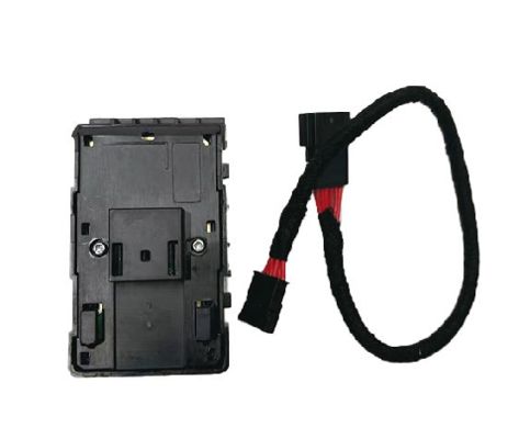 Interruttore alzacristalli lato conducente Tesla nero opaco con cablaggio 1081037-02-G