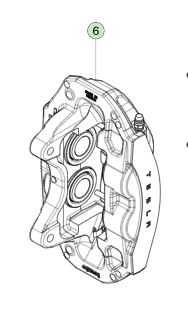 Pinza freno anteriore sinistra Tesla Model 3 8008202-00-A 2017-2023