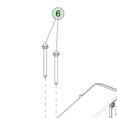 M10x130 Cerniera HF in acciaio per Tesla Modello 3/Y 2017-2023 1446114-00-B