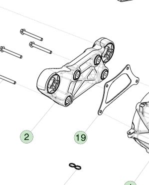 Braccio di reazione coppia SDU-F Tesla MX/MS 1052783-00-C Capacità 1800 N*m