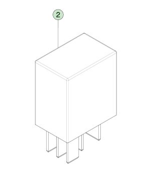 Relè a innesto da 40 Ampere 12 Volt per Tesla Model S (2012-2021) Ricambio OEM 1009577-00-A